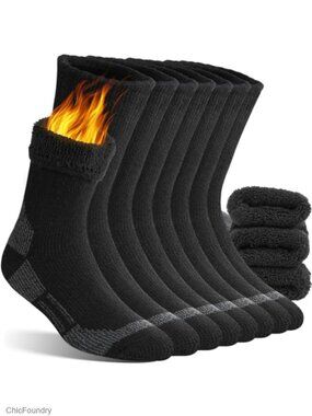 Merino Wool Thermal Warm Winter Socks Super Thick Cushioned Hiking